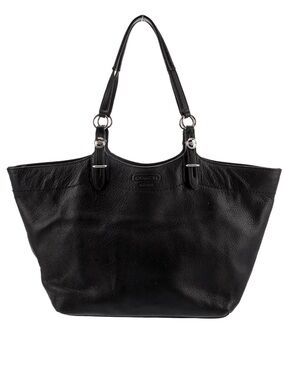Coach Black Pebbled Leather Tote